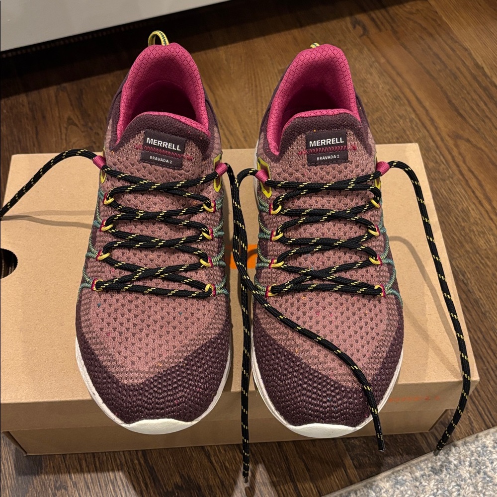 NWT Merrell Burgundy Hiking Shoes